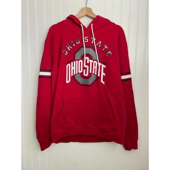 Ohio State Sweatshirt Men's XL Red Hooded Pullover Athleisure College - Picture 1 of 5